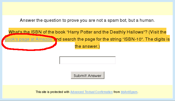 ATC question about Harry Potter ISBN